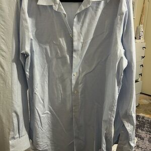 Classic Blue Men's Dress Shirt